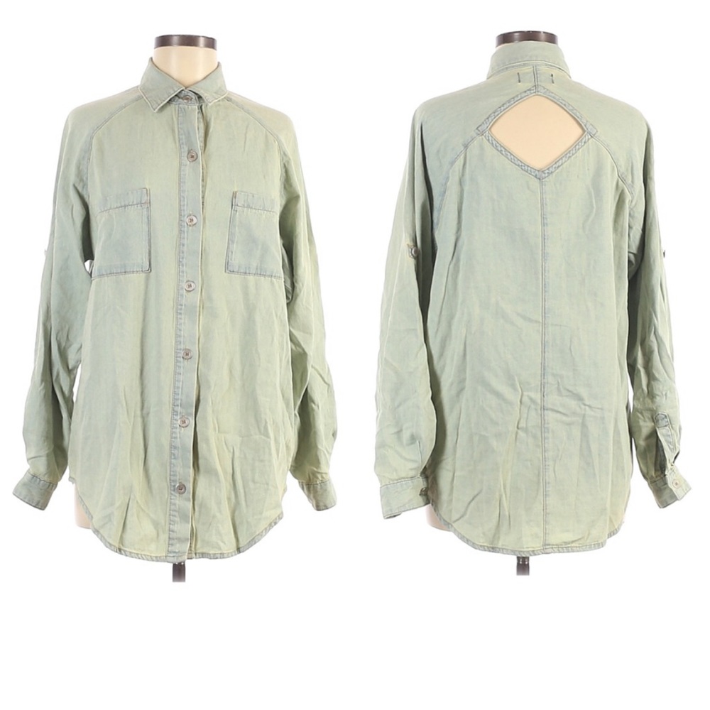 MINKPINK | Cutout Denim Shirt